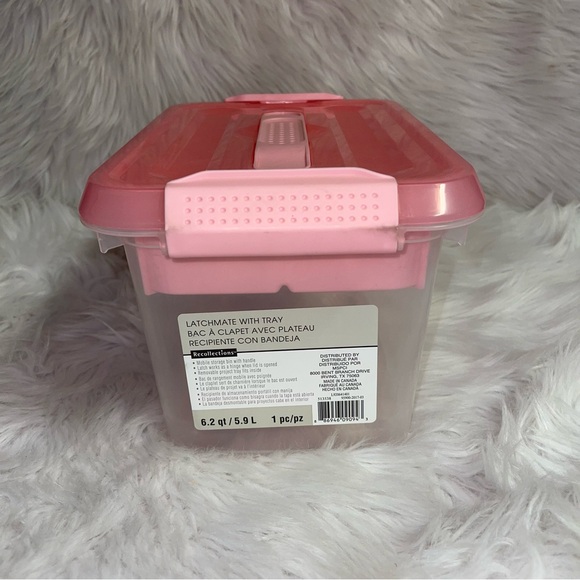 Recollections Latch Mate with Tray Container with Pink Lid LIKE NEW - Picture 4 of 9